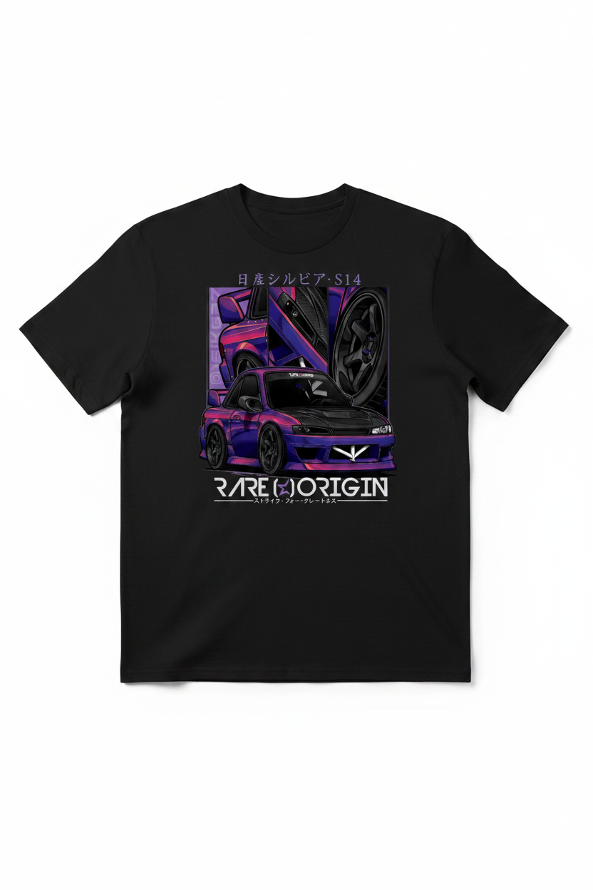 Rare Origin Chibi S14 tee lifestyle shot